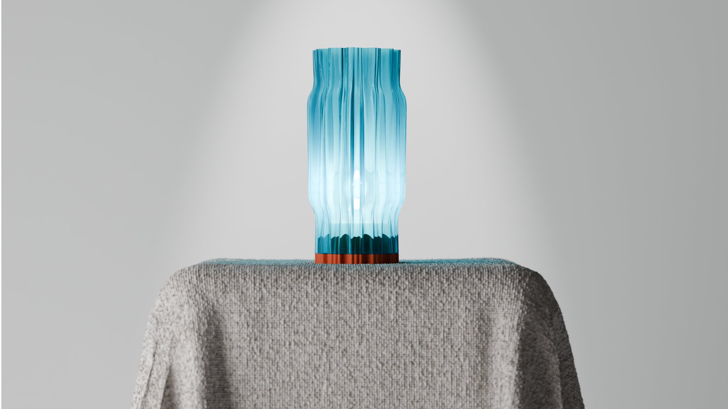 Creased Wired and Wireless Lamp